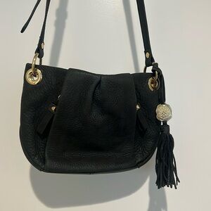Vince Camuto Black Leather Crossbody Bag